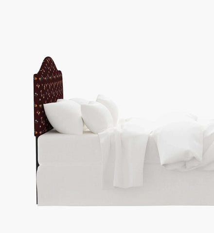 Mayfair Headboard - Ditsy Dahlia Burgundy