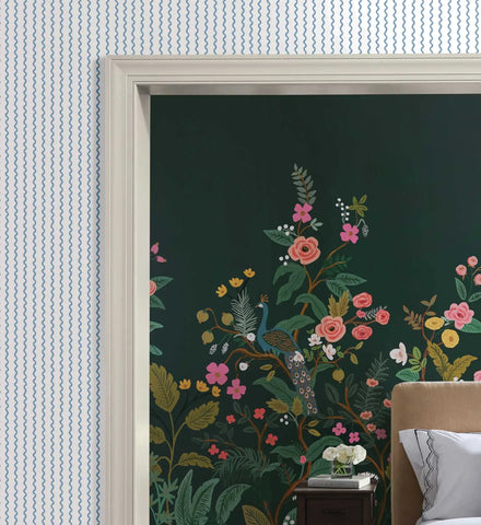 Rickrack Wallpaper - Blue