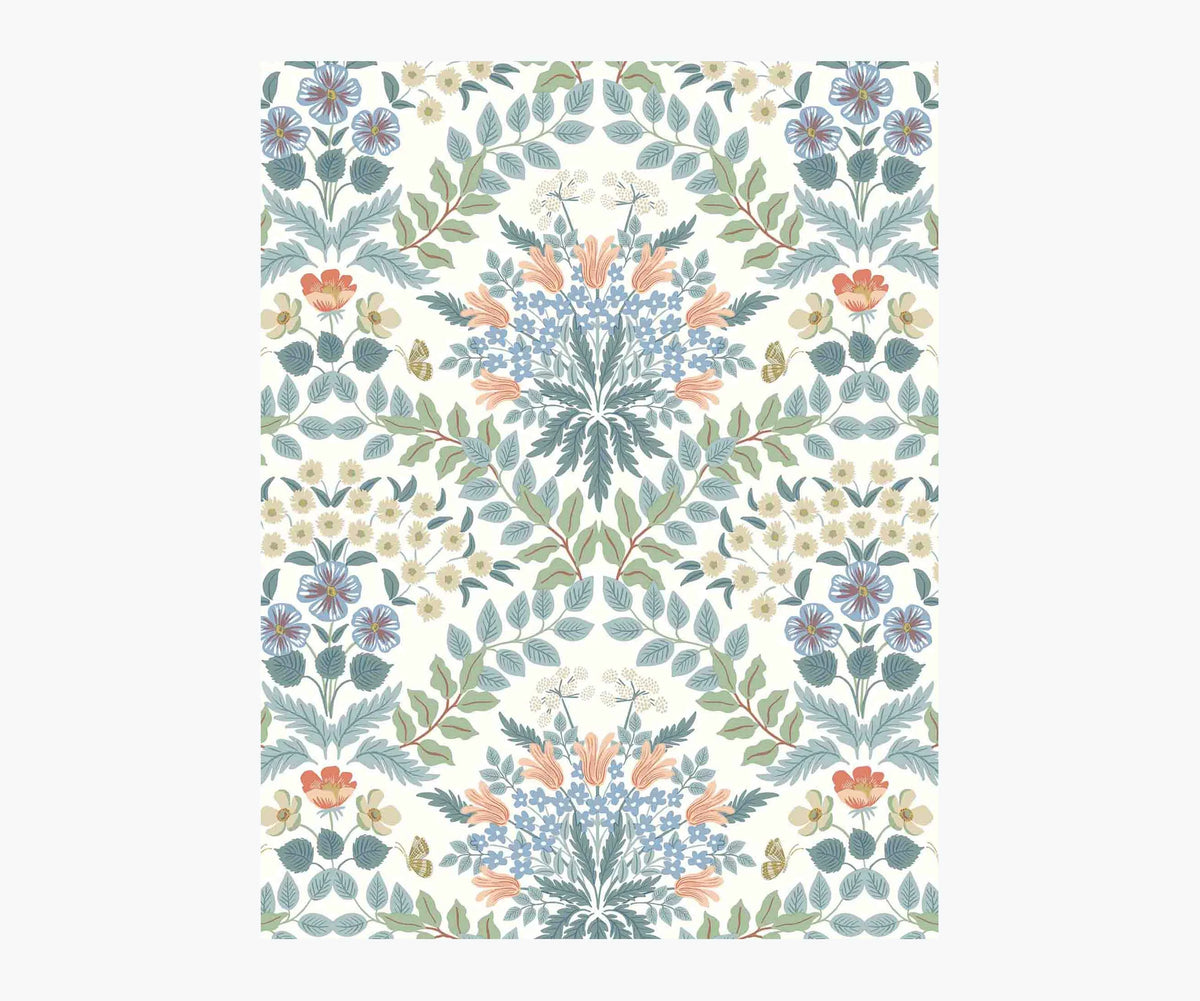 Bramble Wallpaper Sample - White