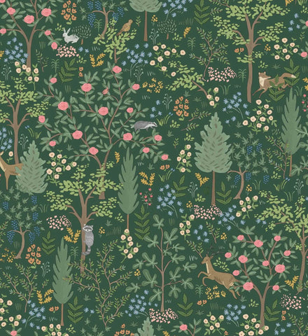 Woodland Peel & Stick Wallpaper - Emerald