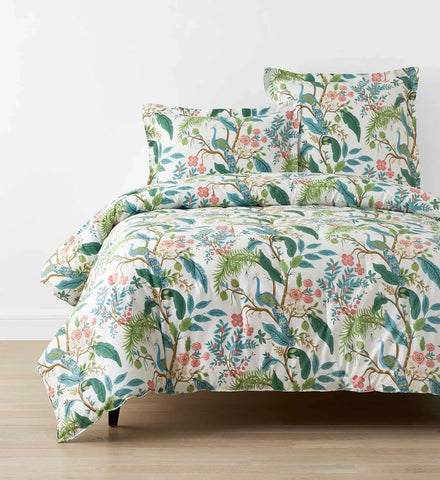 Sateen Comforter - Peacock White