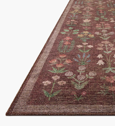 Edinburgh Campbell Power Loomed Rug - Merlot
