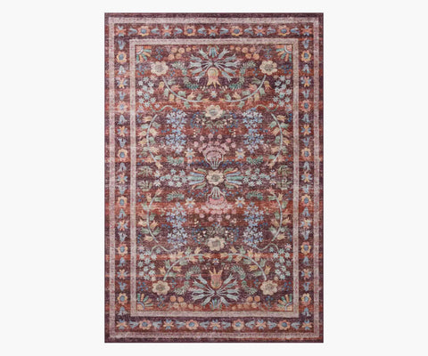 Maison Frances Power Loomed Rug - Burgundy