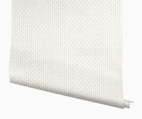 Petal Wallpaper - White & Linen