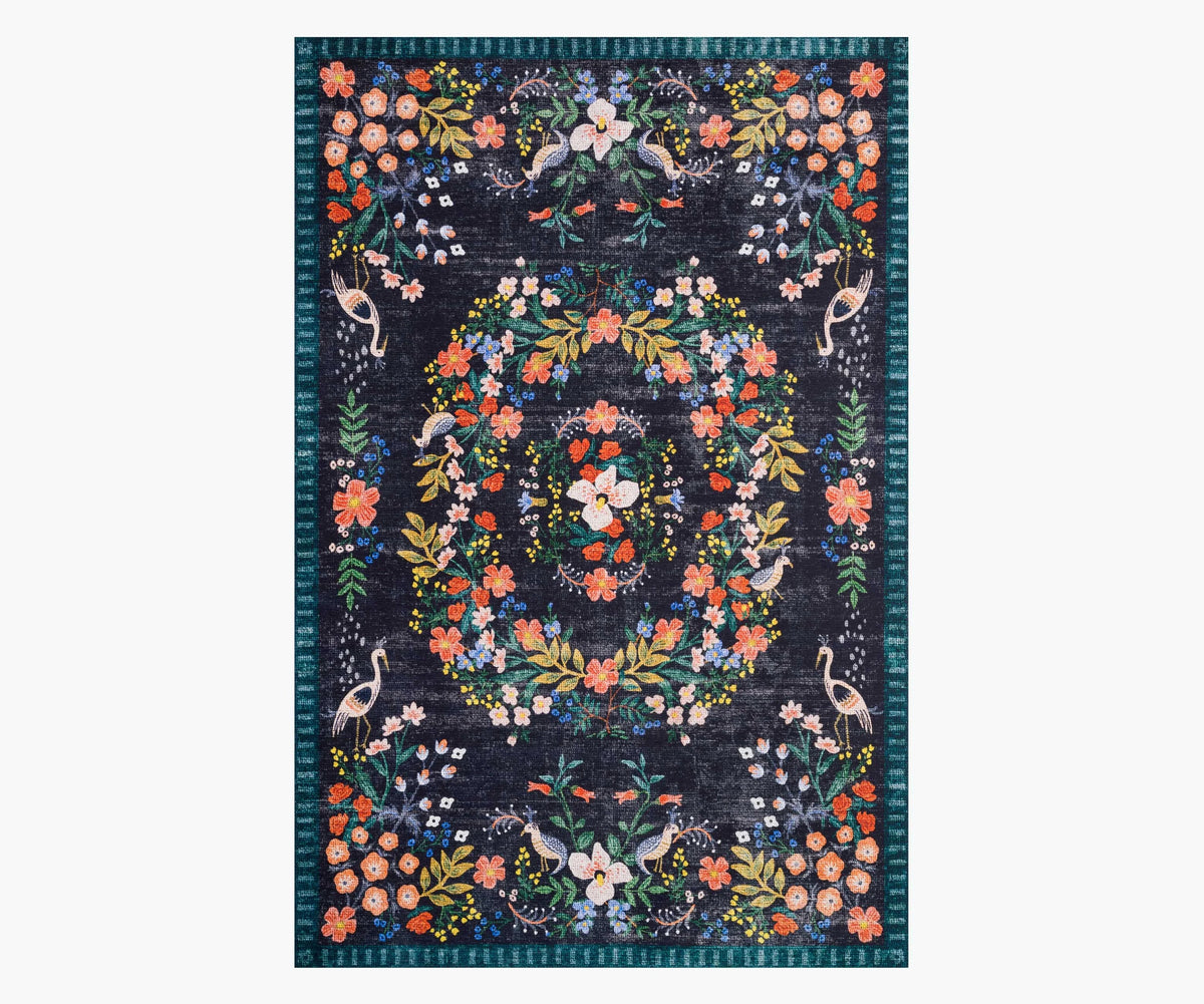 Palais Luxembourg Printed Rug - Navy