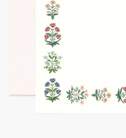 Floral Personalized Stationery  - Mughal Rose