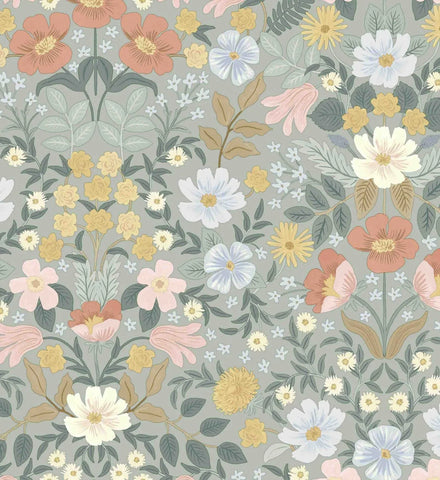 Bramble Garden Peel & Stick Wallpaper - Sage