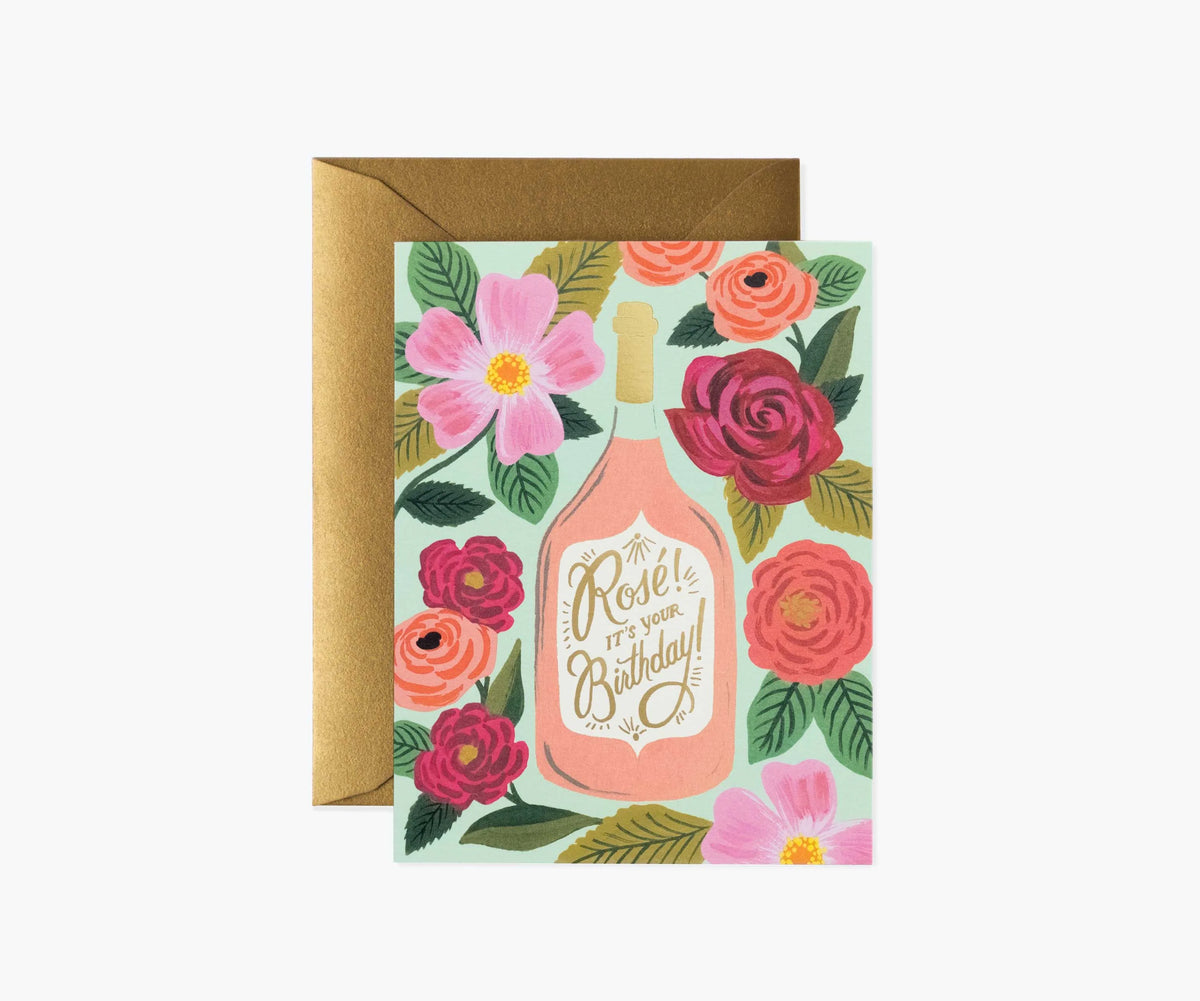 Rosé Its Your Birthday Birthday Card - Single Card