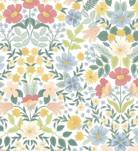 Bramble Garden Peel & Stick Wallpaper - Pastel Multi