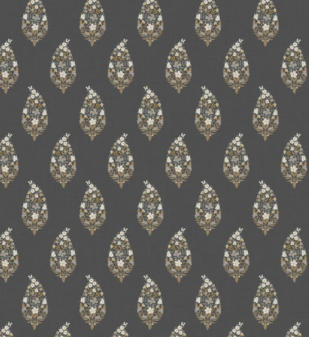 Paisley Wallpaper - Black