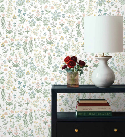 Menagerie Garden Peel & Stick Wallpaper - Blush Multi