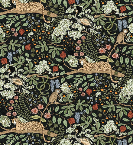 Safari Peel & Stick Wallpaper Sample - Black