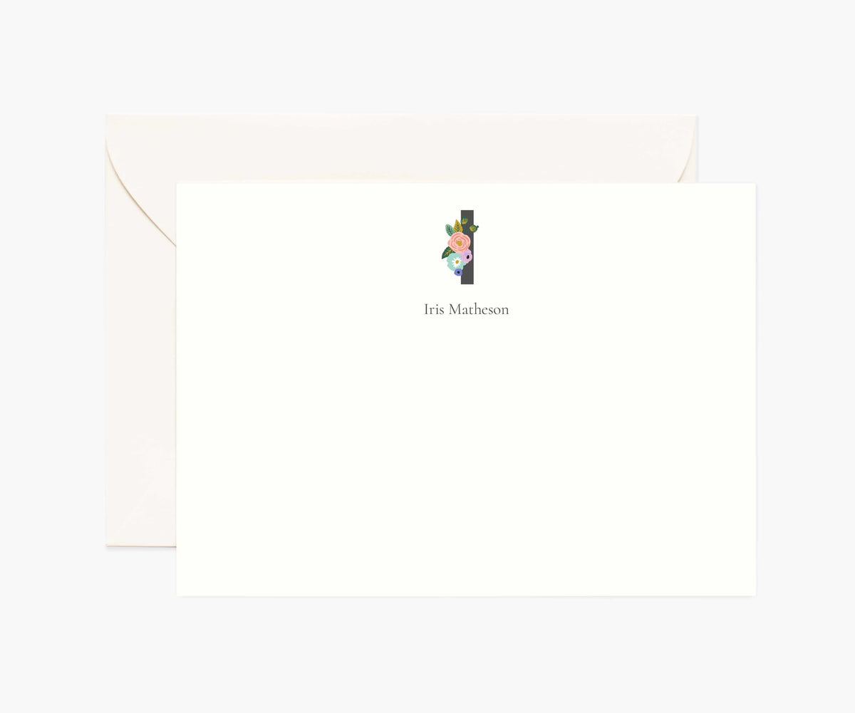 Monogram Personalized Stationery - I