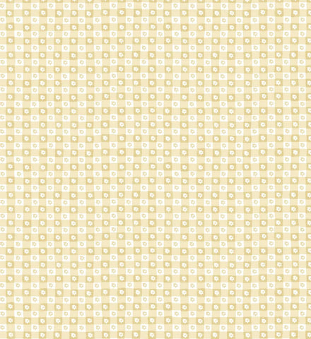 Daisy Gingham Peel & Stick Wallpaper - Gold