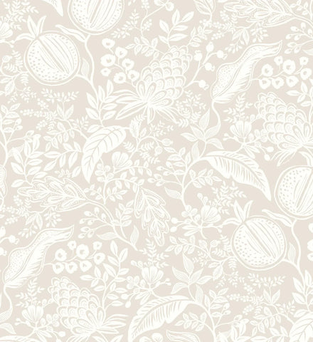 Pomegranate Peel & Stick Wallpaper - Beige & White