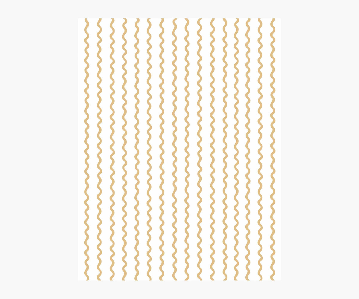 Rickrack Wallpaper Sample - Metallic Gold