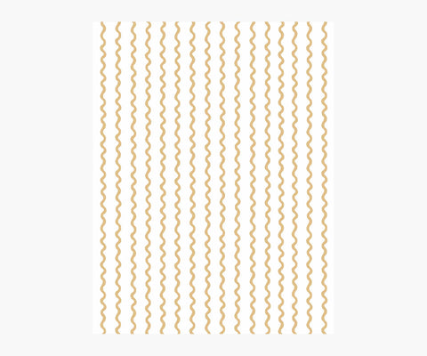 Rickrack Wallpaper Sample - Metallic Gold
