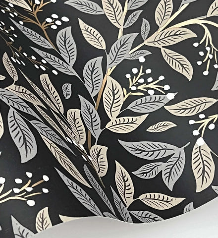 Willowberry Wallpaper - Black