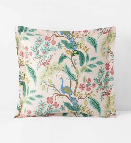 Sateen Sham - Peacock Blush