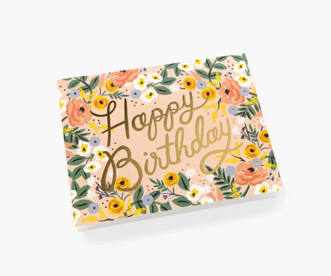 Rosé Birthday Card - Single Card