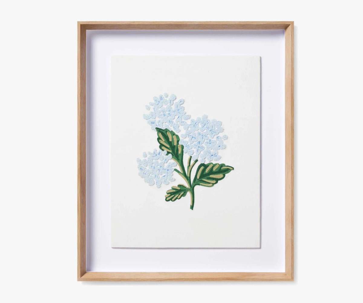 Framed Wall Art - Hydrangea Cream