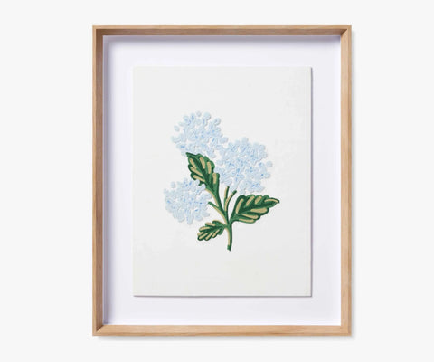 Framed Wall Art - Hydrangea Cream