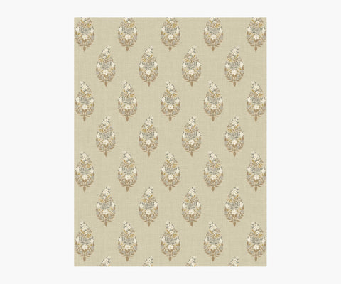 Paisley Wallpaper Sample - Linen