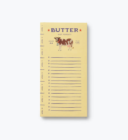 Market Pad - Butter Not Forget