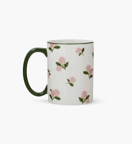 Porcelain Mug - Pink Hydrangea