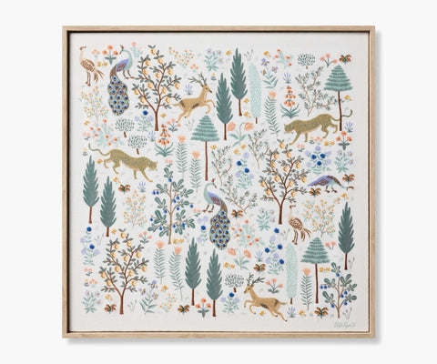 Framed Wall Art - Menagerie Cream