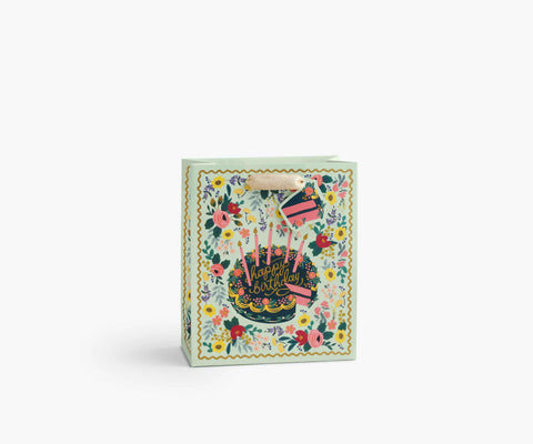 Floral Cake Medium Gift Bag