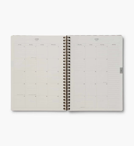 2027 12-Month Softcover Spiral Planner - Sage Hydrangea