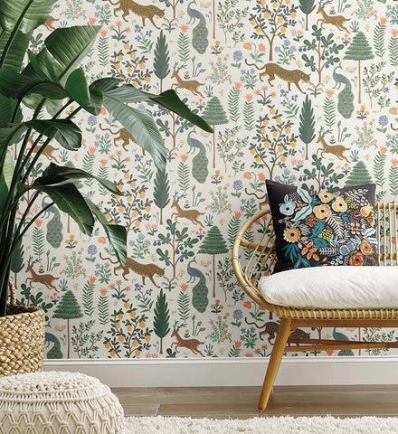 Menagerie Peel & Stick Wallpaper - Cream