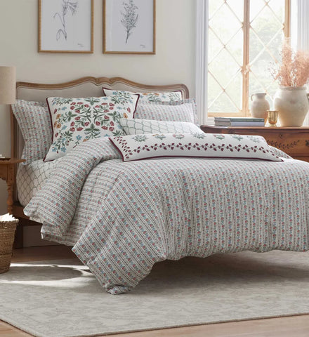 Percale Duvet Cover - Delphine
