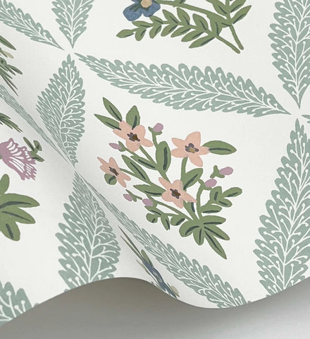 Estee Garden Wallpaper - Pastel Multi