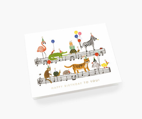 Happy Birthday Song Birthday Card - Single Card