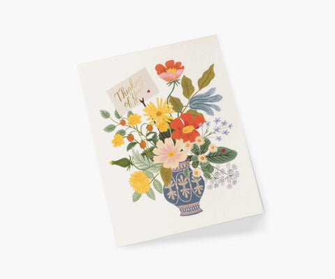 Thinking of You Bouquet Sympathy Card - Single Card