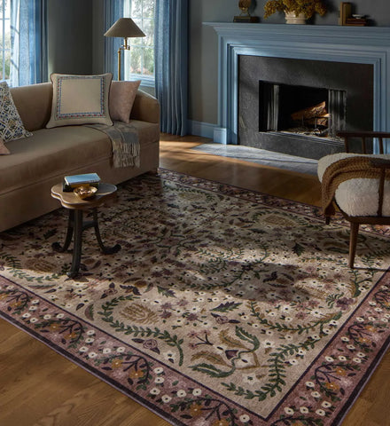 Canopy Edie Printed Rug - Aubergine