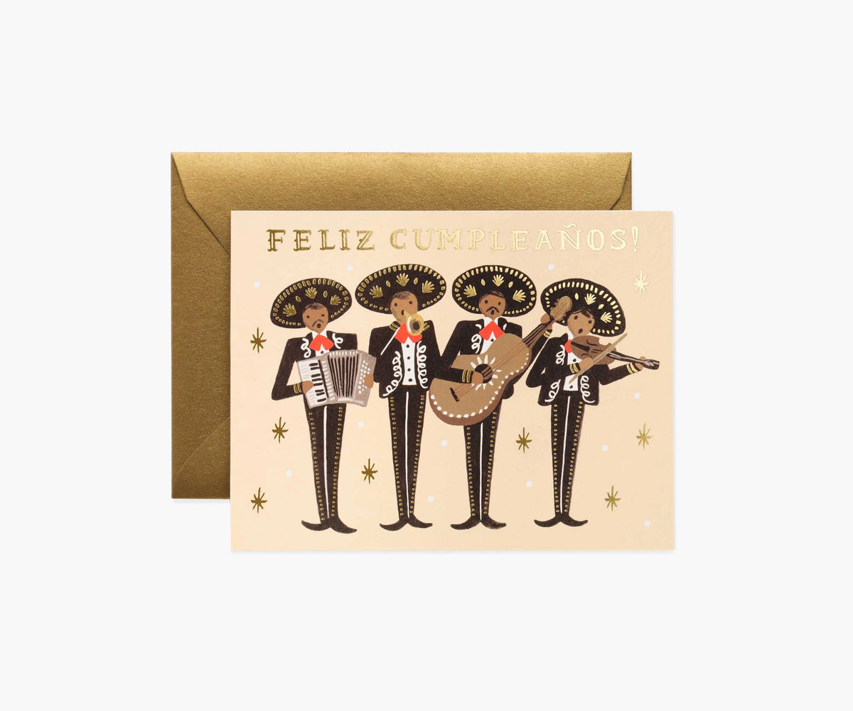 Mariachi Birthday Card - Single Card