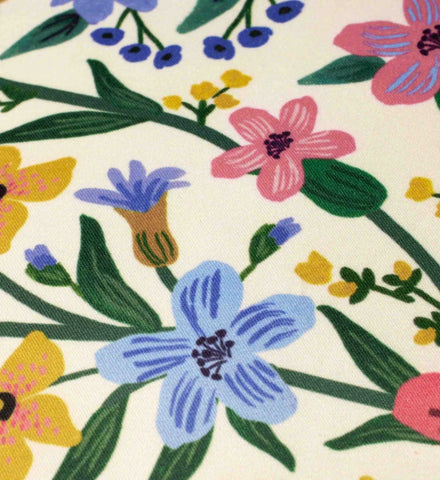 Floral Medallion Printed Pillow - Cream