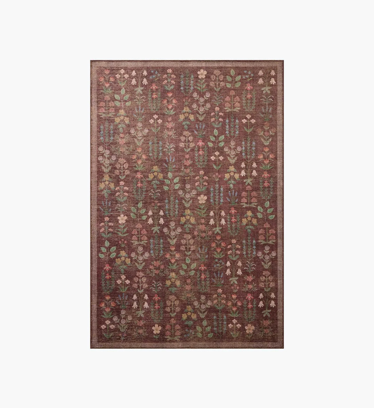Edinburgh Campbell Power Loomed Rug - Merlot