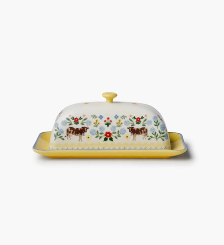 Porcelain Butter Dish - Home Sweet Home