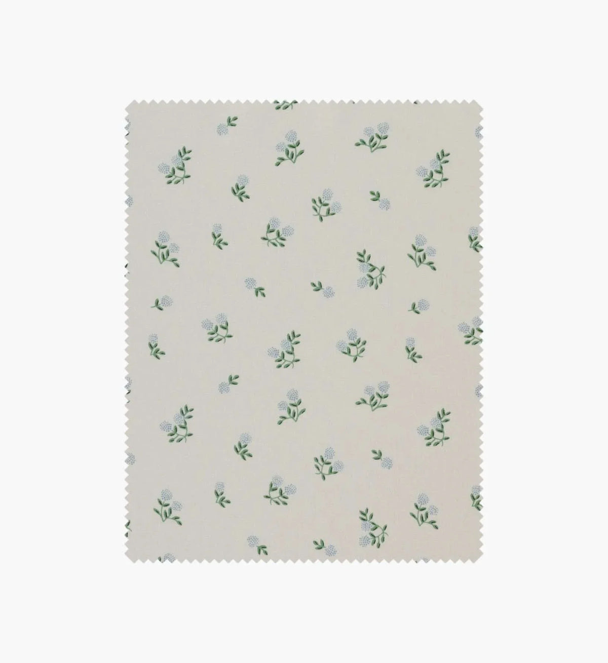 Ditsy Hydrangea Cotton Fabric - Cream