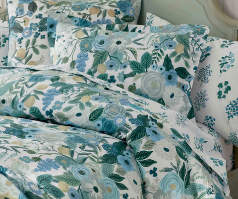 Percale Sham - Garden Party Blue