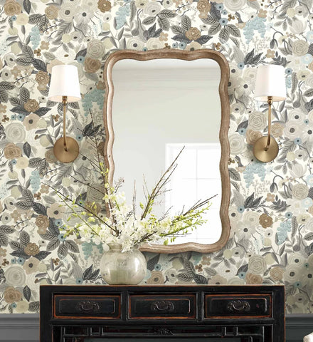 Garden Party Wallpaper - Linen Multi