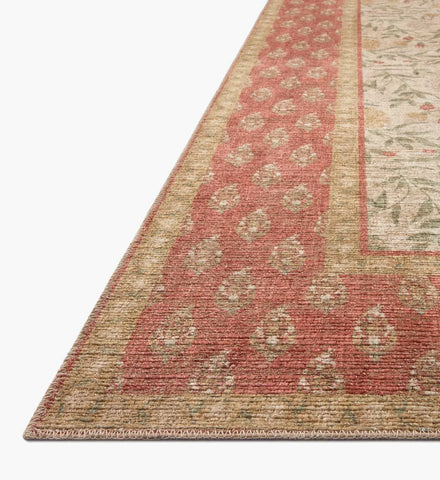 Edinburgh Aster Power Loomed Rug - Ivory & Spice
