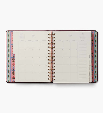 2026-2027 17-Month Academic Covered Spiral Planner - Ladies Night Book Club