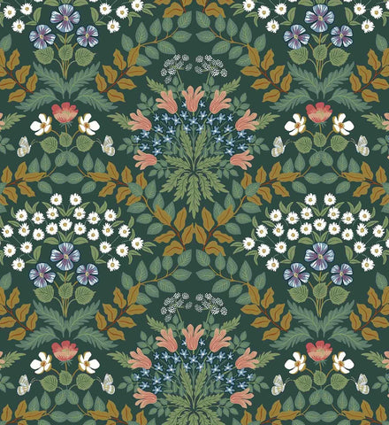 Bramble Wallpaper - Emerald