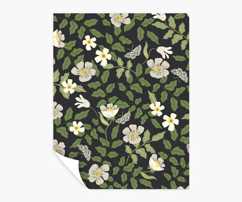 Primrose Peel & Stick Wallpaper Sample - Linen & Black