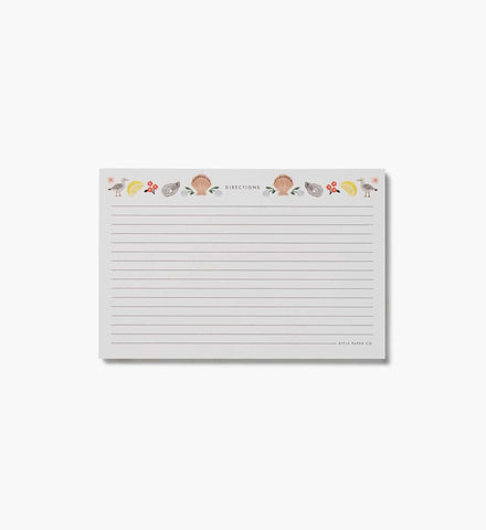 Recipe Cards - Seaside